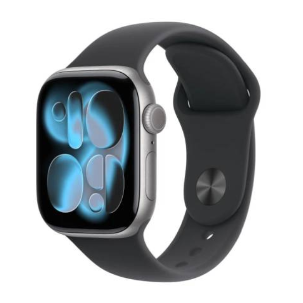  Apple Watch Series 11 GPS, 42mm Space Gray Aluminum Case with Black Sport Band S/M - MEQW4X/A
