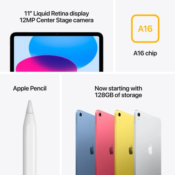  Apple iPad 11th Gen Wi-Fi 128GB - Blue MD4A4ZP/A (11-inch, A16 chip, New2025)