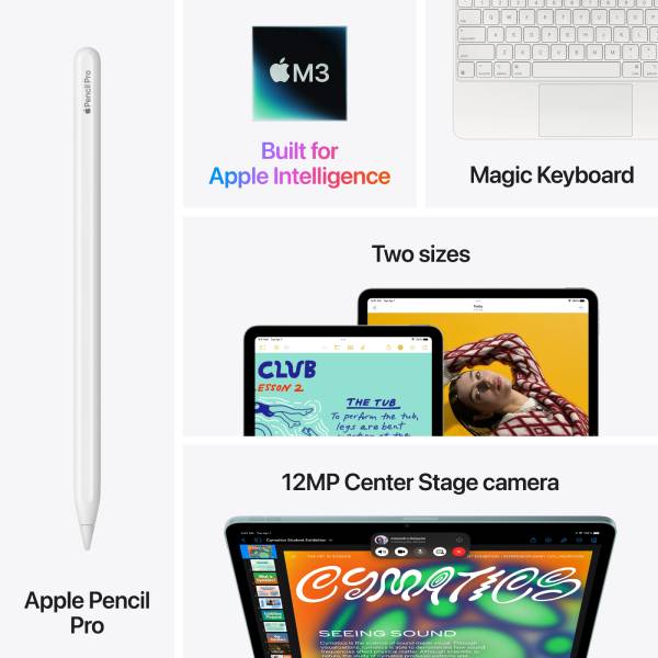 Apple iPad Air 11-inch Wi-Fi 128GB - Blue MC9X4ZP/A (M3 chip, New2025)