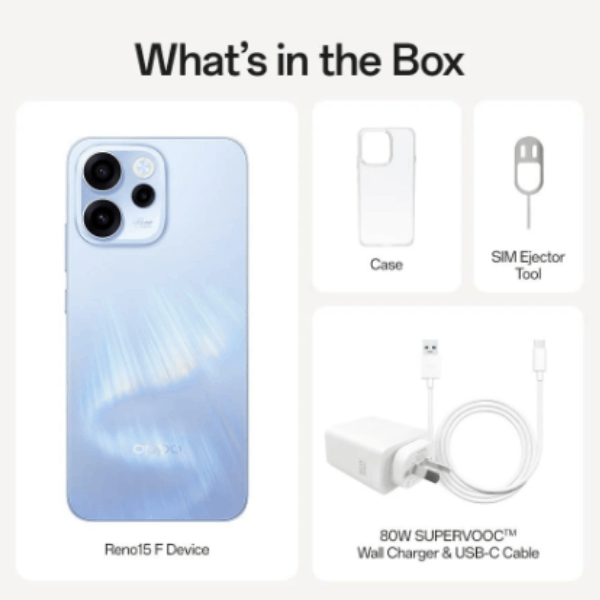 OPPO Reno15 F 5G 8GB/256GB Aurora Blue CPH2801