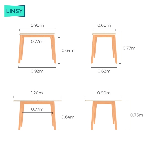 Linsy - Эвхэгддэг хоолны ширээ LS357R1