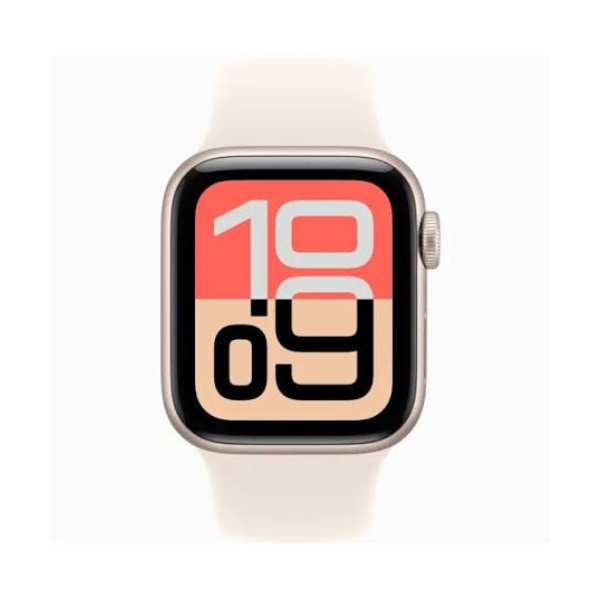 Apple Watch SE 3 GPS 44mm Starlight Aluminium Case with Sand Sport Band - S/M MJL34X/A